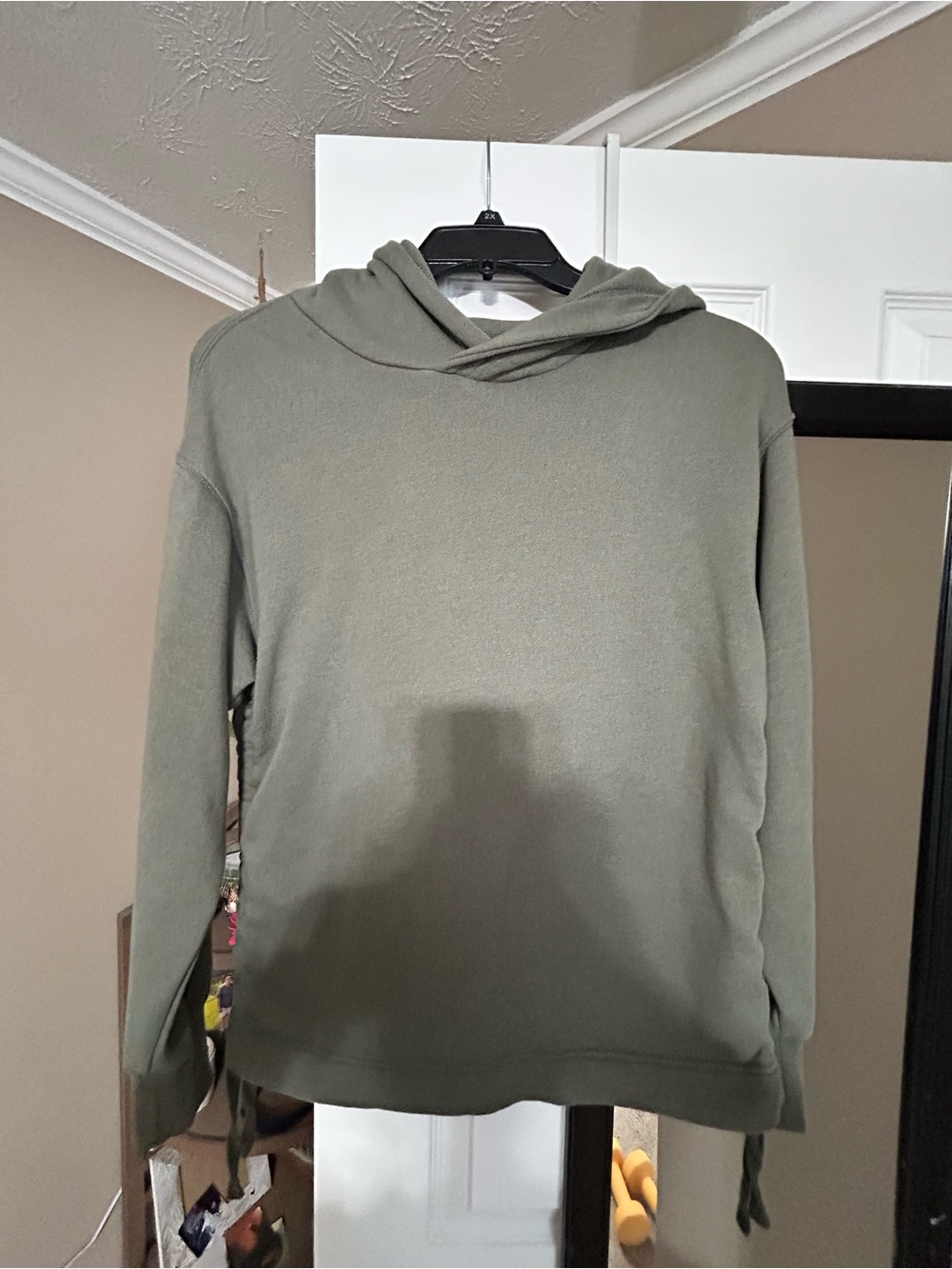 aerie Olive Green Crewneck Hoodie Sweater